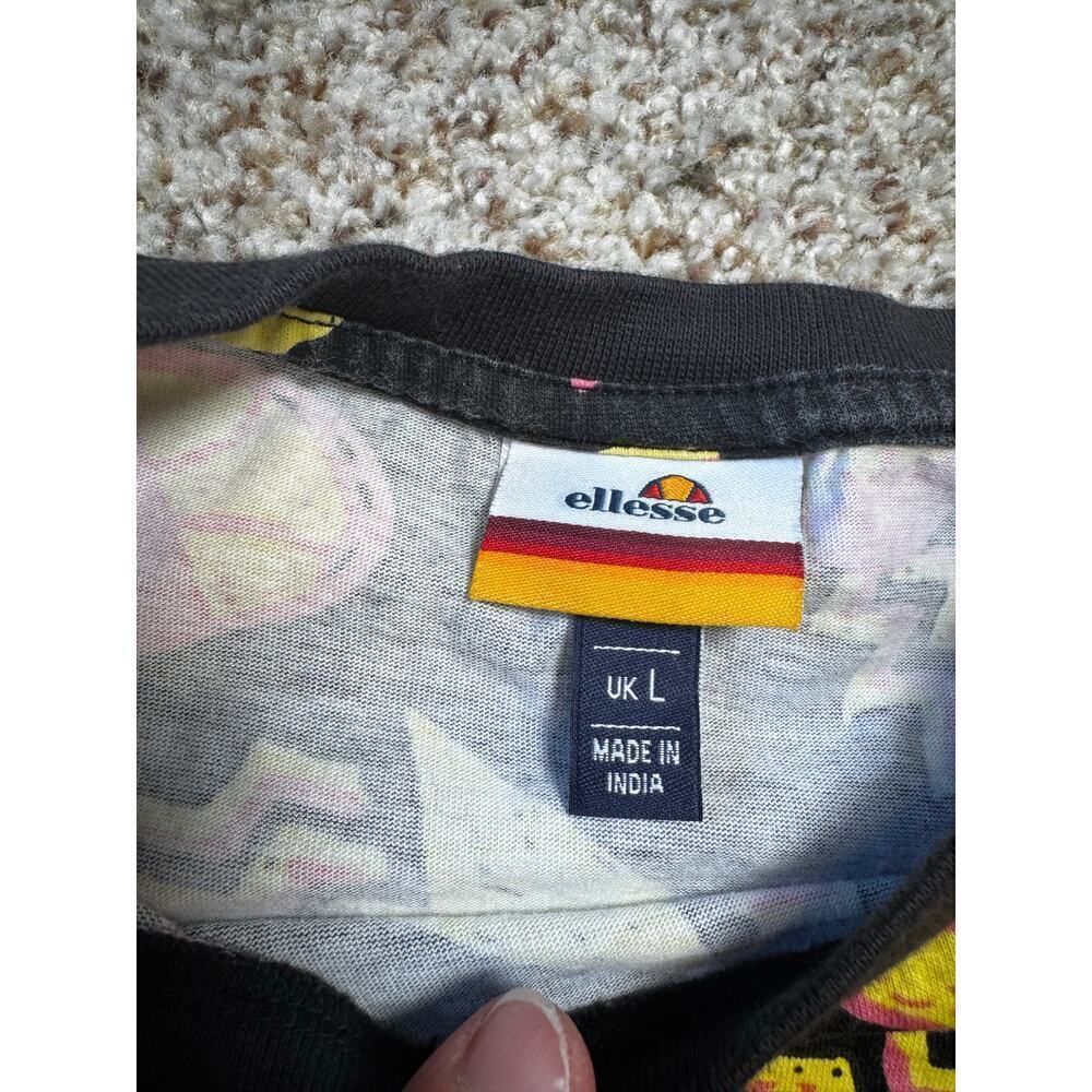 ELLESSE Men's T-Shirt size size Large, Vintage; Heritage Colorful Graphics - Picture 6 of 8